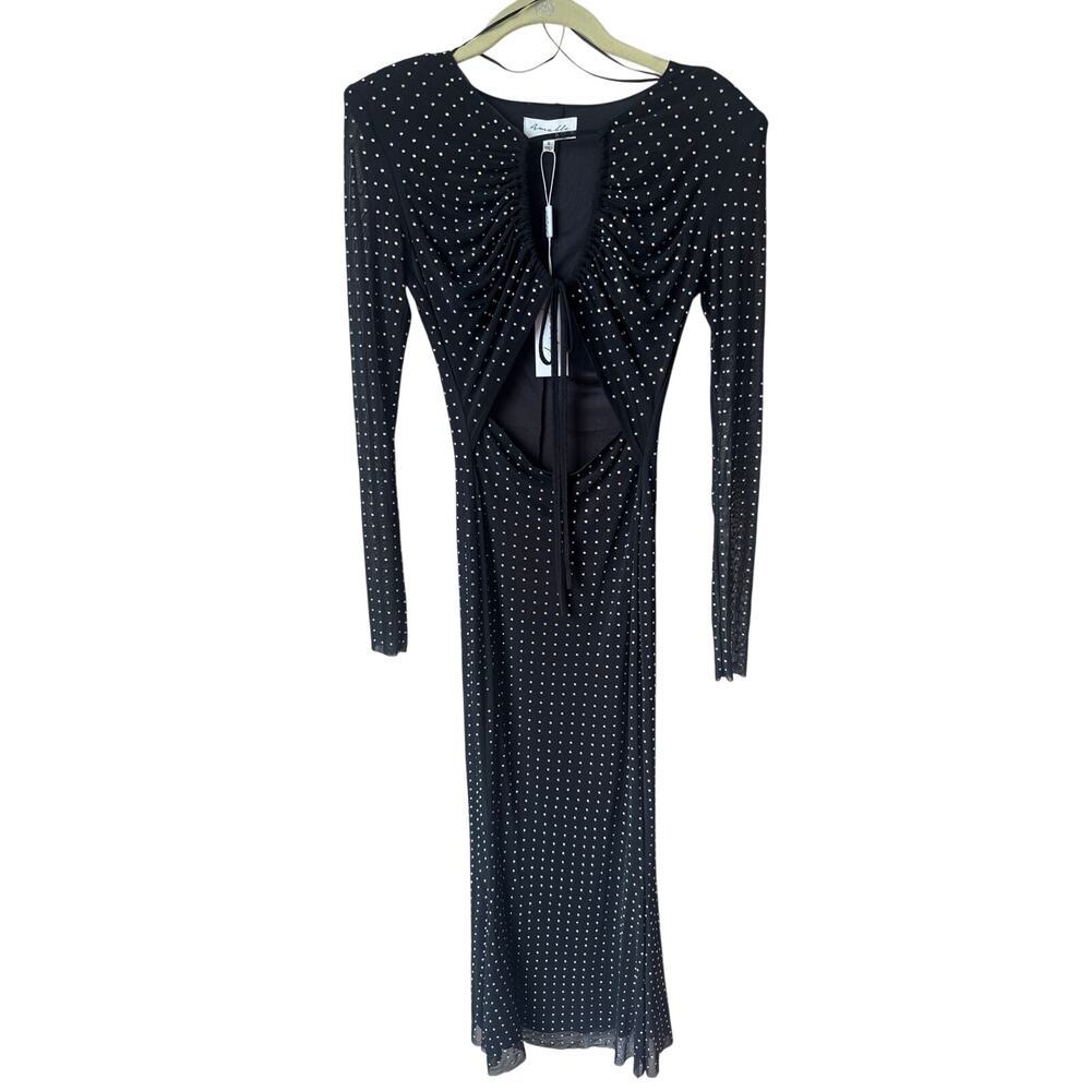 Amable By Mable Salvatore Long SLeeve Midi Dress Size Small NWT